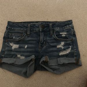 SUPER cute low rise jean shorts.